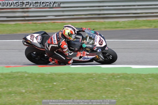 2009-05-09 Monza 2107 Superbike - Qualifyng Practice - Shane Byrne - Ducati 1098R